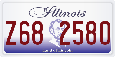 IL license plate Z682580