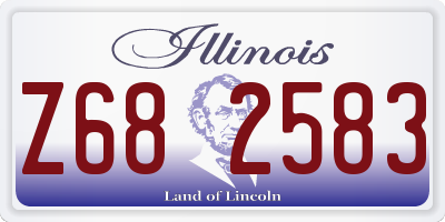 IL license plate Z682583