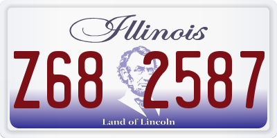 IL license plate Z682587