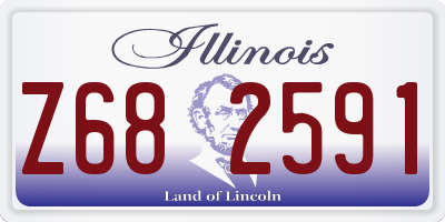 IL license plate Z682591