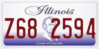 IL license plate Z682594