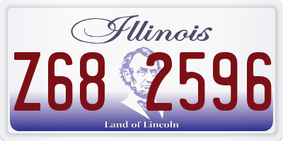 IL license plate Z682596
