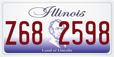 IL license plate Z682598