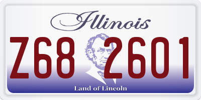 IL license plate Z682601