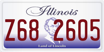 IL license plate Z682605