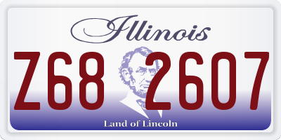 IL license plate Z682607