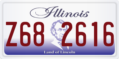 IL license plate Z682616