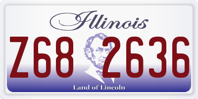 IL license plate Z682636