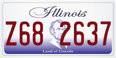IL license plate Z682637