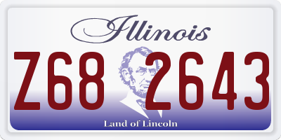 IL license plate Z682643