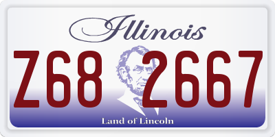 IL license plate Z682667