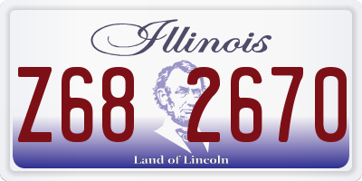 IL license plate Z682670