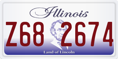 IL license plate Z682674