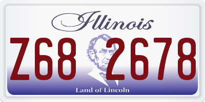 IL license plate Z682678