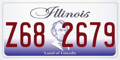 IL license plate Z682679