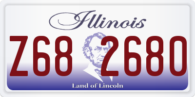 IL license plate Z682680