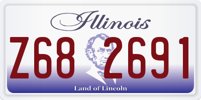 IL license plate Z682691