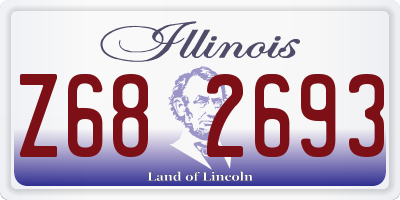 IL license plate Z682693