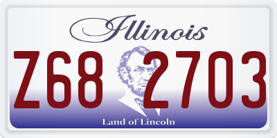 IL license plate Z682703