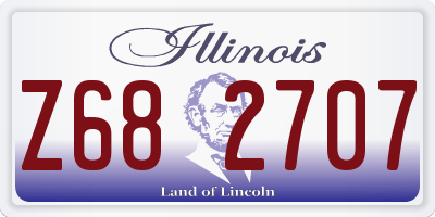IL license plate Z682707