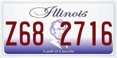 IL license plate Z682716
