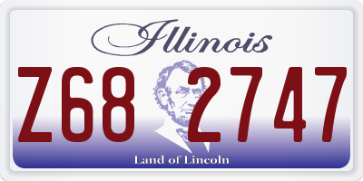 IL license plate Z682747