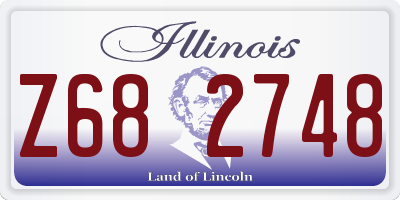 IL license plate Z682748