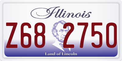 IL license plate Z682750