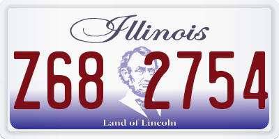 IL license plate Z682754