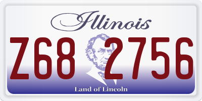 IL license plate Z682756