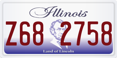 IL license plate Z682758