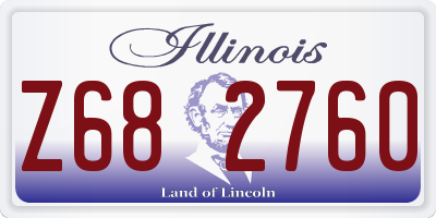 IL license plate Z682760