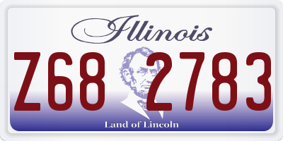IL license plate Z682783