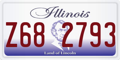 IL license plate Z682793