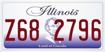 IL license plate Z682796