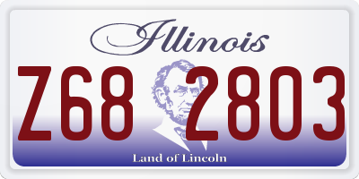 IL license plate Z682803