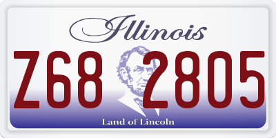 IL license plate Z682805