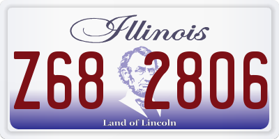 IL license plate Z682806