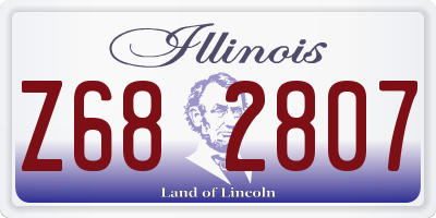 IL license plate Z682807