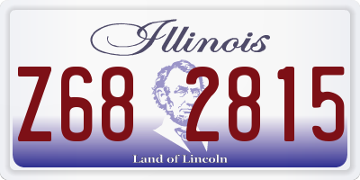 IL license plate Z682815