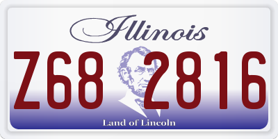 IL license plate Z682816