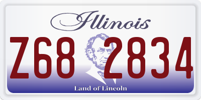 IL license plate Z682834