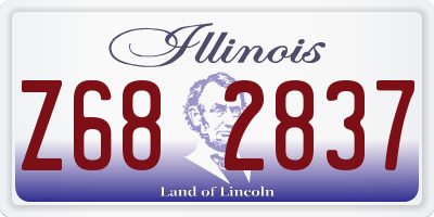 IL license plate Z682837