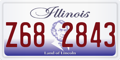 IL license plate Z682843
