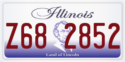 IL license plate Z682852