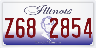 IL license plate Z682854