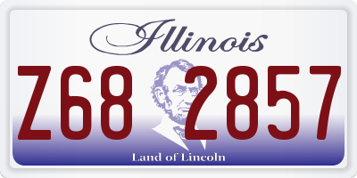 IL license plate Z682857