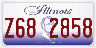 IL license plate Z682858