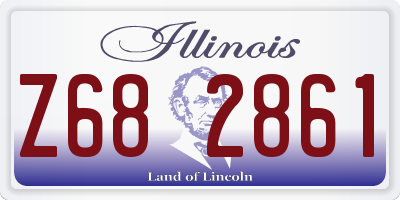 IL license plate Z682861