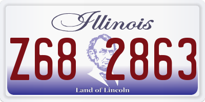 IL license plate Z682863